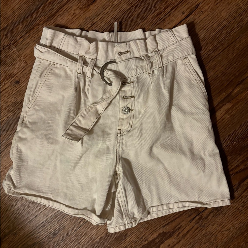 Free People Cindy Denim Paper Bag Shirts - Picture 3 of 5